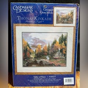 Candamar Designs Thomas Kinkade Counted Cross Stitch Kit